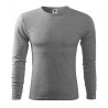 Tričko Malfini Fit-T LS, pánské, tmavě šedý melír Tričko Malfini Fit-T LS, pánské, tmavě šedý melír