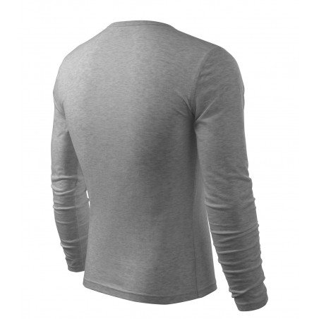 Tričko Malfini Fit-T LS, pánské, tmavě šedý melír