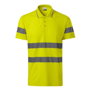 Polokošile HV Runway, unisex, fluorescenční žlutá